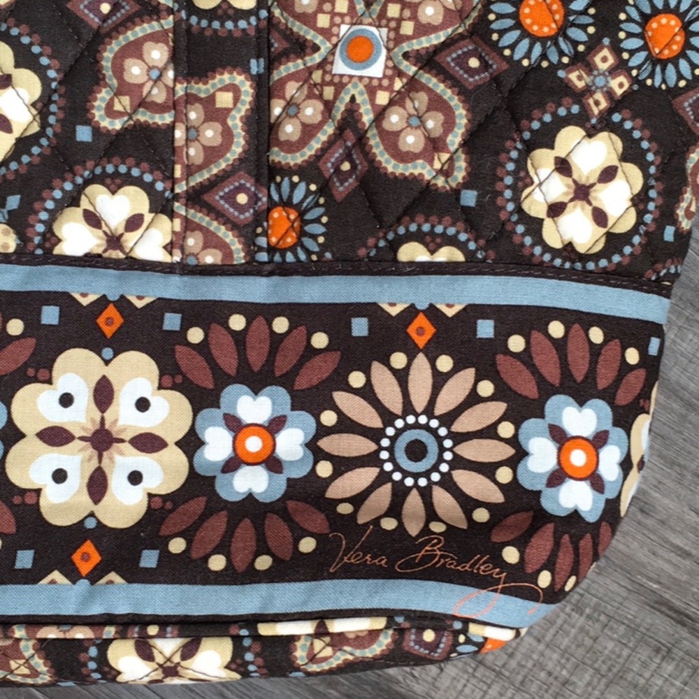 Vera Bradley Brown Canyon Villager Tote Bag - Picture 2 of 7
